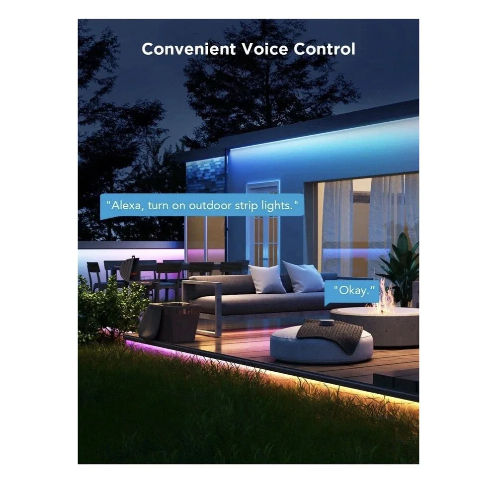 Govee Outdoor LED Smart Strip Lights 32.8ft Work w Alexa Google Home